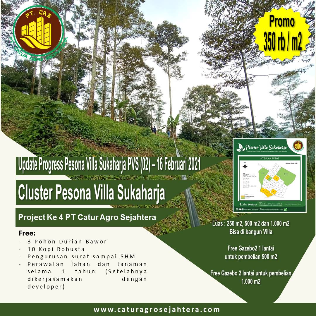 Jual Lahan Perkebunan Pesona Villa Sukaharja PVS (02) di Bogor