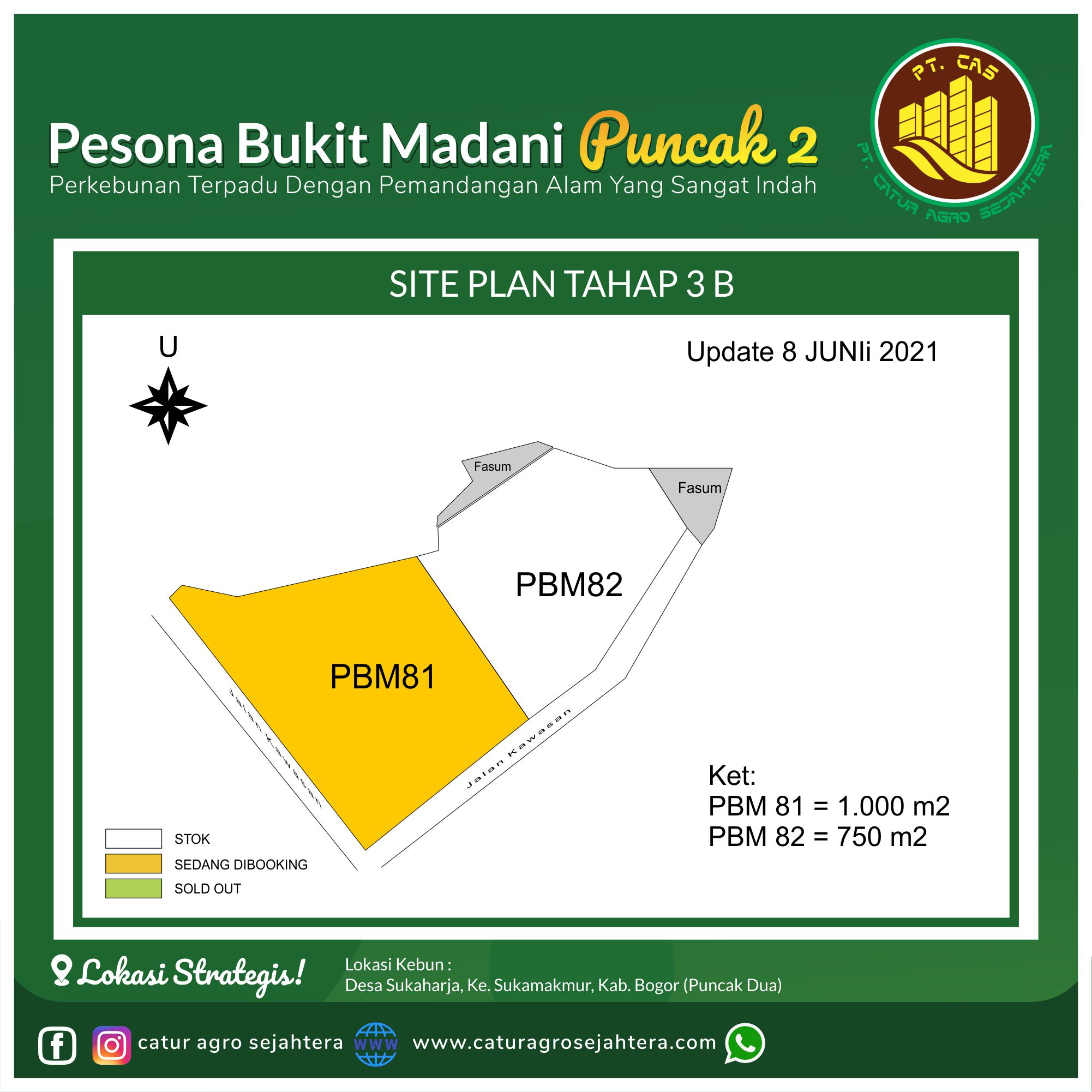 Hot Promo Kebun Durian Pesona Bukit Madani Tahap 3B - Luas 750 m2 hanya 150 Juta